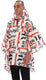 Hunter - unisex printed packable poncho aop - maat one