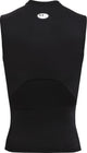 Under armour ua hg armour comp sl-blk heren sportshirt - zwart - wit