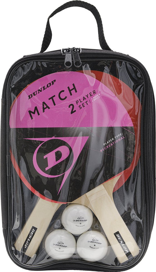Dunlop - tafeltennisbal - match 2 player set