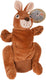 Koopman handpop kangoeroe speelgoed educatief bruin multicolor handpop.
