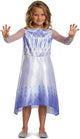 Disguise disney - frozen 2, sneeuw koningin elsa basic plus , maat m (7-8 jaar), meisjes