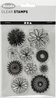 Creativ company silicone stempels bloemen, 1 vel