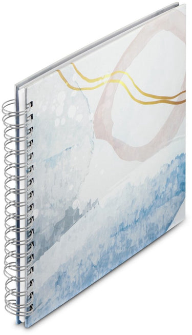 Hama spiraal fotoalbum - watercolor - 28x24 - 50 pagina's - blauw