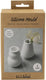 Creativ company siliconen vormen vaas en kandelaar h: 7,5 cm d 5,5 cm mat transparant 2 stuk