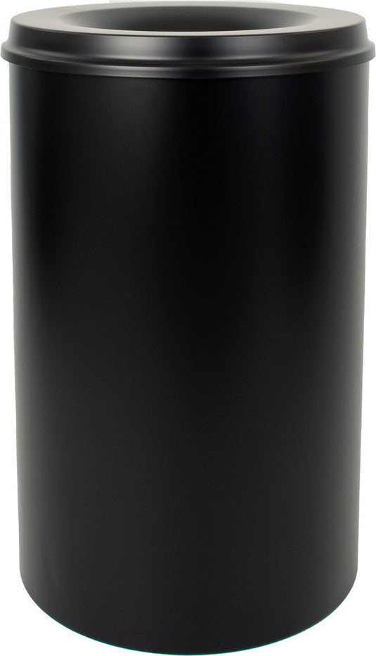 V-part - vlamdovende papierbak 110 ltr - steel - zwart