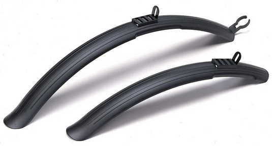 Sunnywheel 28 inch kunststof opdruk spatbordset zwart 43 mm