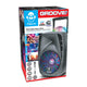 Idance boombox met licht en wielen en micro