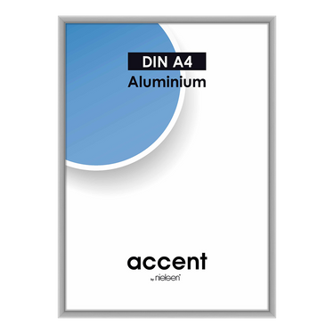 Nielsen design nielsen fotolijst 52124 accent mat zilver 21x29,7 cm