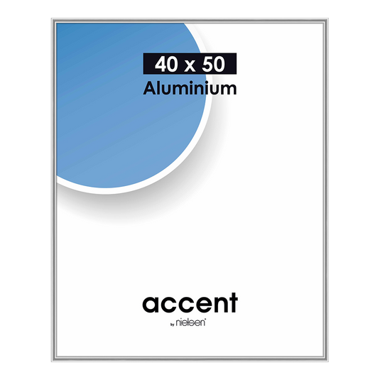 Nielsen design nielsen fotolijst 52524 accent mat zilver 40x50 cm