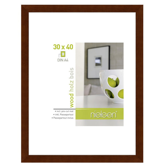 Nielsen design nielsen fotolijst 8988019 apollon wenge 30x40 21x29,7 cm