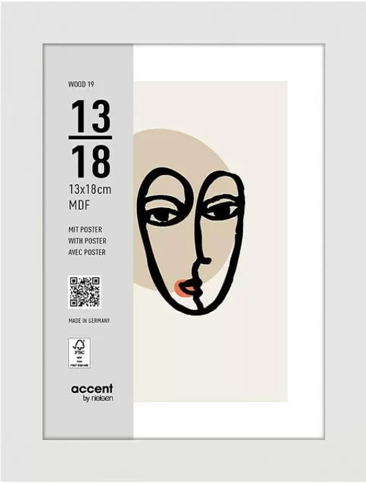 Load image into Gallery viewer, Nielsen design nielsen fotolijst 3232202 wood 19 wit 13x18 cm
