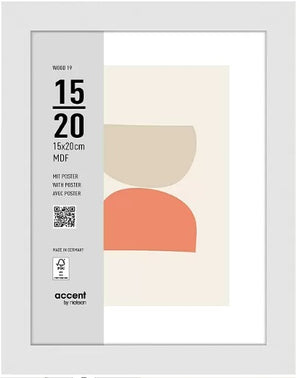 Nielsen design nielsen fotolijst 3217202 wood 19 wit 15x20 cm