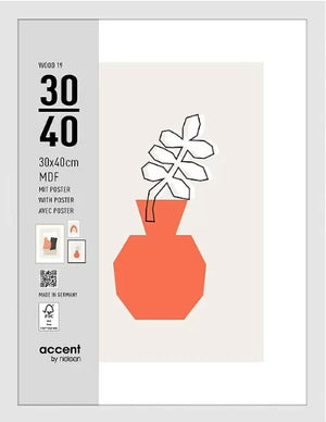 Nielsen design nielsen fotolijst 3230202 wood 19 wit 30x40 cm