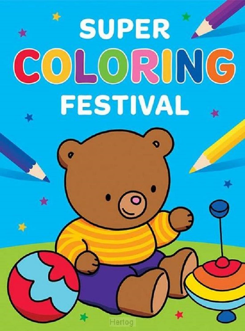 Load image into Gallery viewer, Deltas super coloring festival kleurboek
