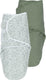 Meyco baby cheetah uni swaddle inbakerdoek - 2-pack - forest green - 0-3 maanden - 1.0 tog