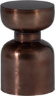 Woood frits bijzettafel - metaal - brons - 47x30x30