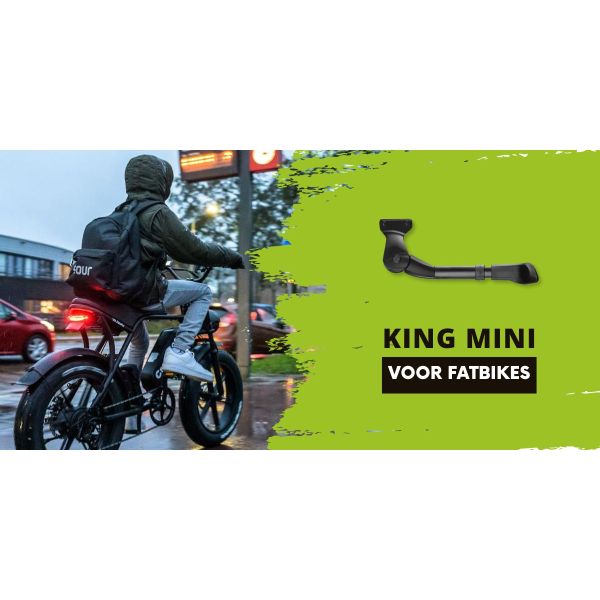 Load image into Gallery viewer, Ursus achterstandaard king mini 20 40mm aluminium zwart
