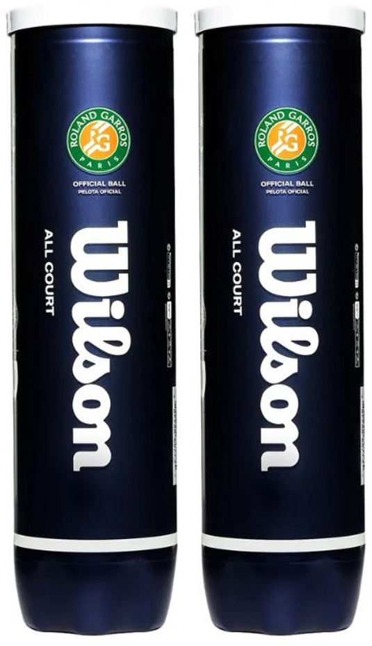 Wilson roland garros all court tennisballen - 4 can - 2 blikken