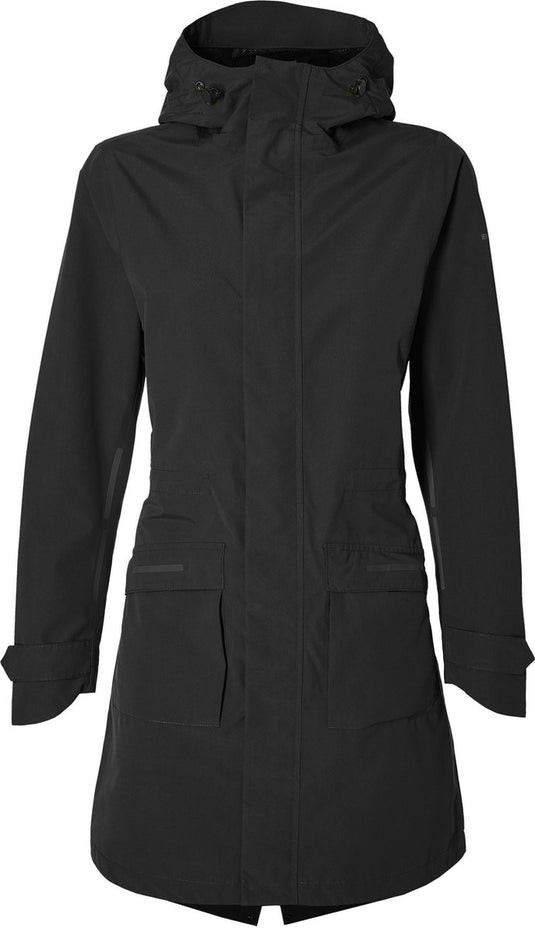 Basil mosse dames parka - jet black - maat m