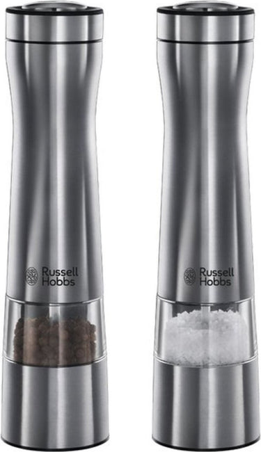 Russell hobbs peper- zoutmolen set elektrisch - 23 cm - rvs