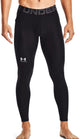 Under armour ua hg armour leggings-blk heren sportbroek - zwart - wit