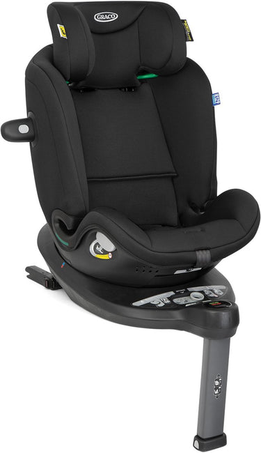 Graco turn2me grow i-size r129 - midnight - 360º draaibaar autostoeltje achterwaarts voorwaarts - van 40 tot 125 cm (vanaf de geboorte tot ca. 7 jaar)