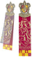 Noble collection harry potter - gryffindor crest boekenlegger