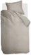 Ambiante satin uni dekbedovertrek - eenpersoons - 140 x 200 220 cm - zand