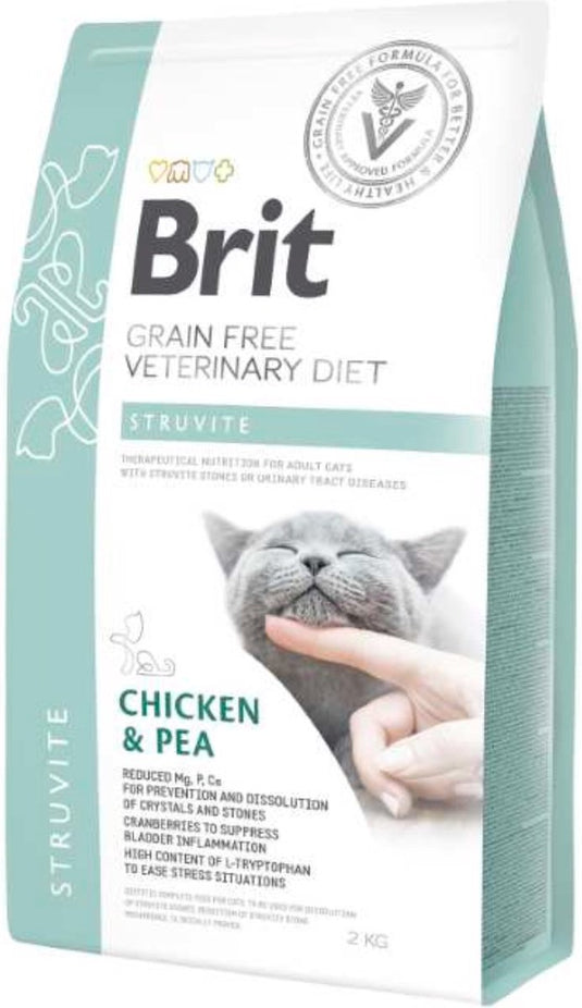 Brit veterinary diet cat - grain free - struvite - 5 kg