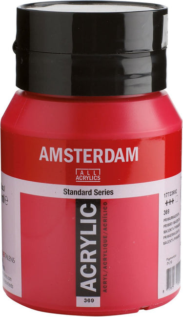 Amsterdam standard series acrylverf pot 500 ml primairmagenta 369