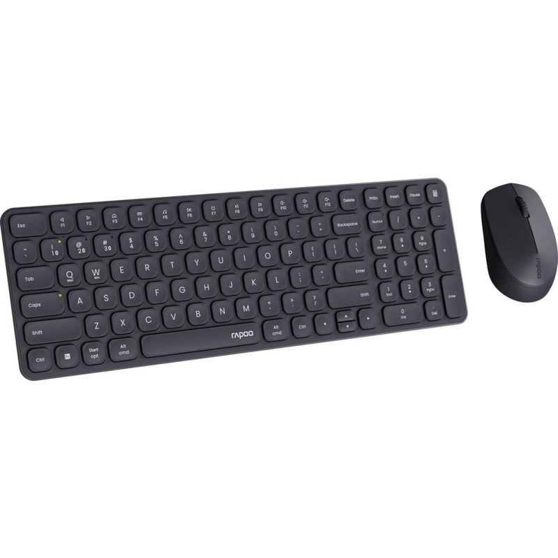 Load image into Gallery viewer, Rapoo 9310m comboset qwerty(nl) toetsenbord + muis zwart
