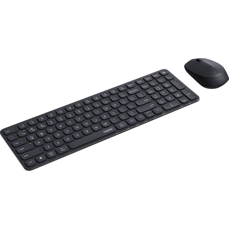 Load image into Gallery viewer, Rapoo 9310m comboset qwerty(nl) toetsenbord + muis zwart
