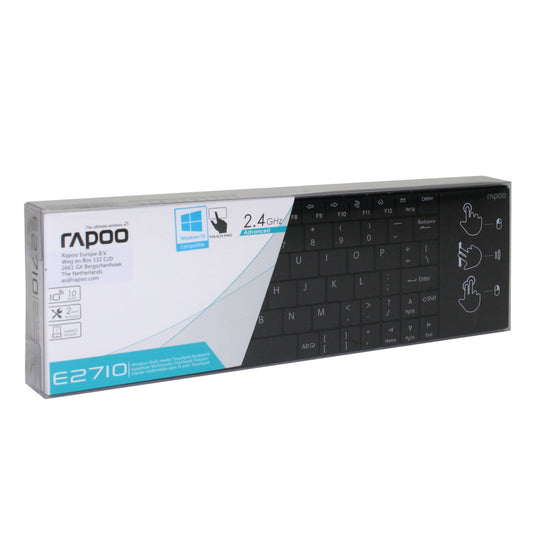 Rapoo toetsenbord touch 2.4gh zwart 2710