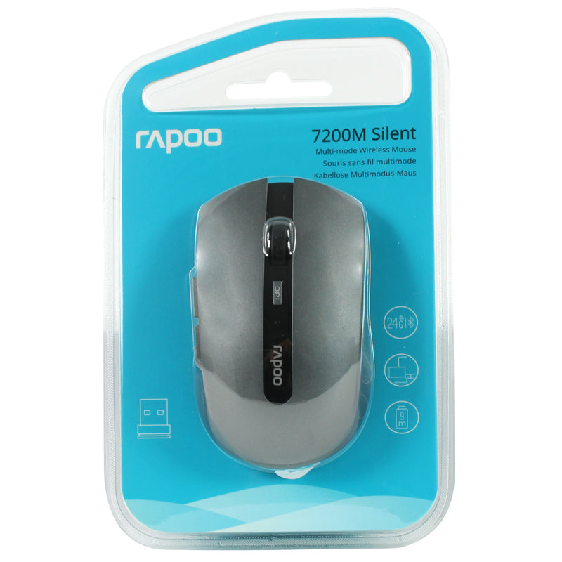 Load image into Gallery viewer, Rapoo muis mm 2.4ghz grijs7200
