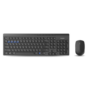 Rapoo toetsenbord combo mm zwart 8100m