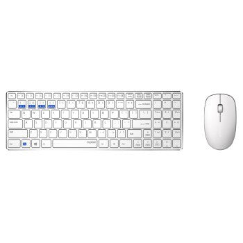 Load image into Gallery viewer, Rapoo 9300m multimodus draadloze ultraslanke desktop combo set qwerty wit
