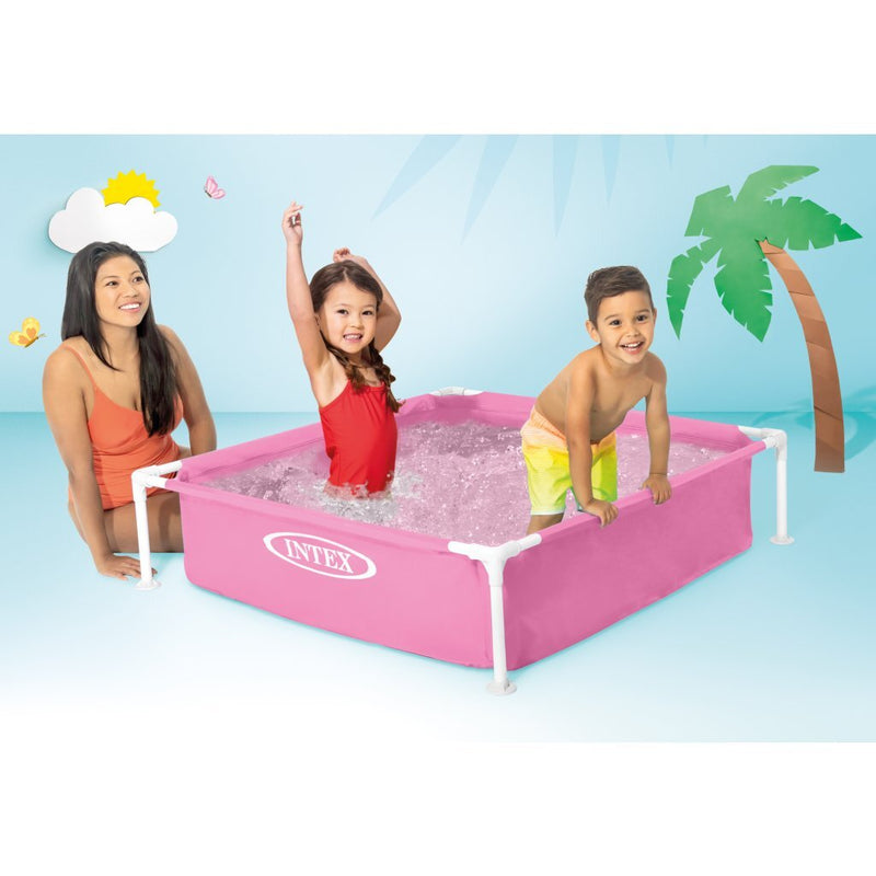 Chargez l'image dans la visionneuse de la galerie, Intex 57172np wet set collection mini frame pool 122x122 cm roze
