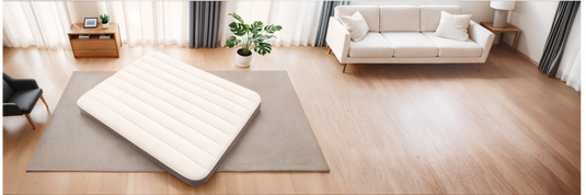 Intex 64103 deluxe durabeam luchtbed 152x203x25cm