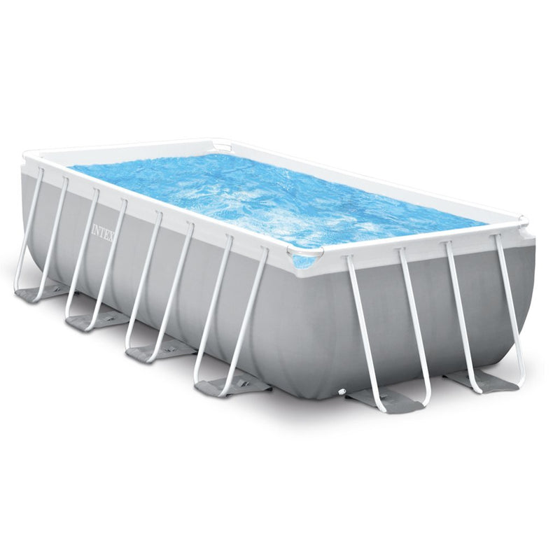 Load image into Gallery viewer, Intex 26790gn prism frame zwembad 400x200x122 cm grijs blauw
