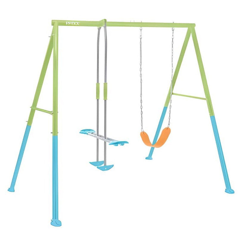 Load image into Gallery viewer, Intex 44120 Schommelset 254x251x211 cm Blauw Groen Oranje
