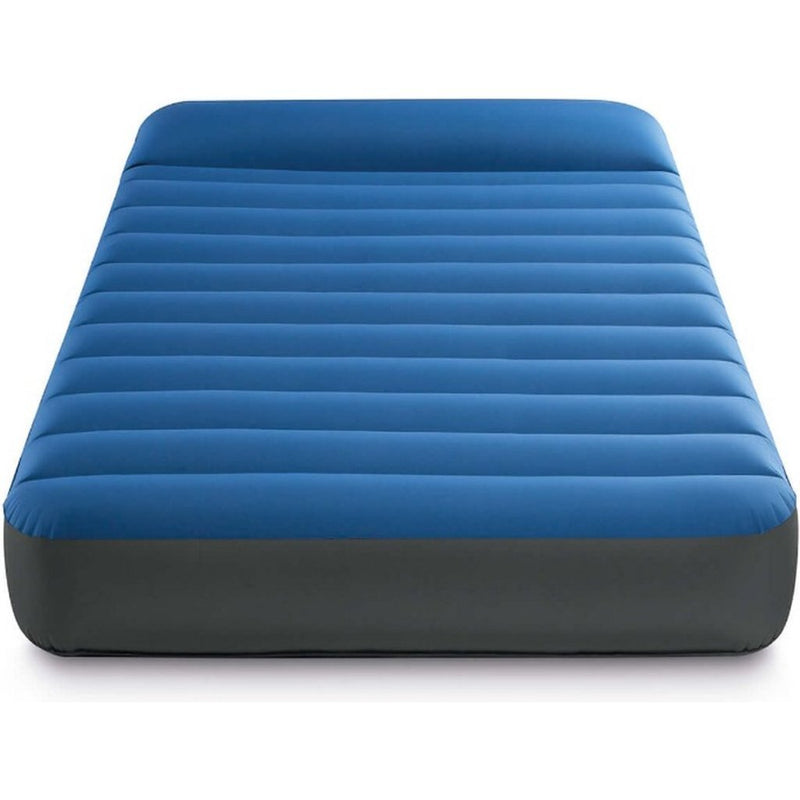 Load image into Gallery viewer, Intex 64011 truaire twin dura-beam camping matras 191x99x22 cm + quickfill usb150 pomp blauw
