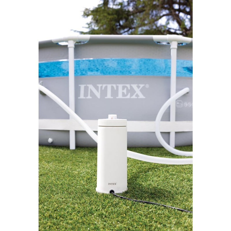 Afbeelding laden in galerijviewer, Intex 26638gn cartridge filter pomp c900-900l u voor zwembaden tot 3407l wit
