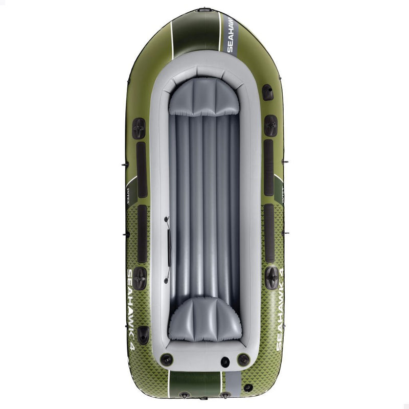 Cargue la imagen en el visor de la galería, Intex 66334np seahawk 4 opblaasboot 351x145x48 cm groen
