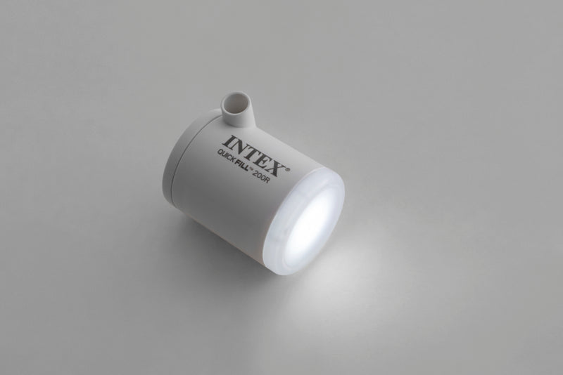 ギャラリービューアに画像をロードする, Intex 66647 quickfill tiny air pump met led licht en karbijnhaak
