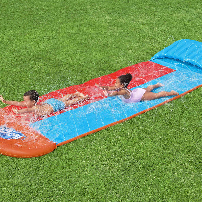 Load image into Gallery viewer, Bestway h2ogo waterglijbaan tsunami splash ramp double slide
