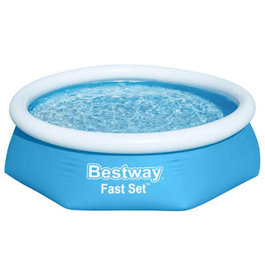 Bestway zwembad fast set opblaasbaar rond 244x61 cm 57265