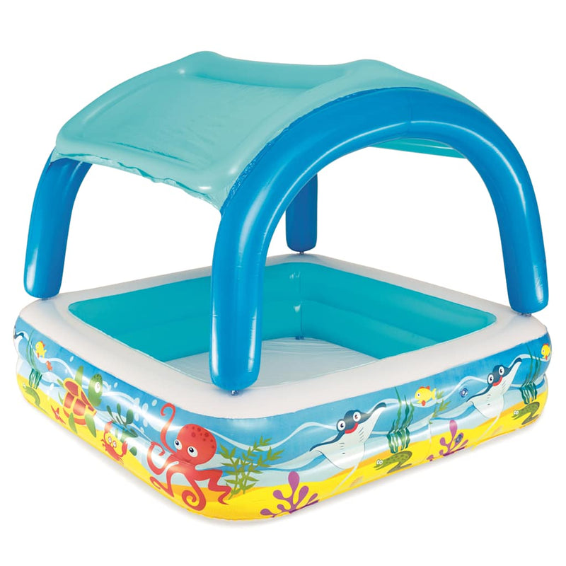 Load image into Gallery viewer, Bestway speelbad met overkapping 140x140x114 cm blauw 52192
