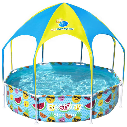 Bestway steel pro zwembad met uv zonnescherm, 244cm