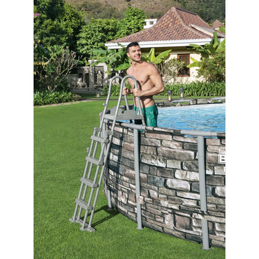 Bestway Zwembadladder Flowclear met 4 treden 132 cm