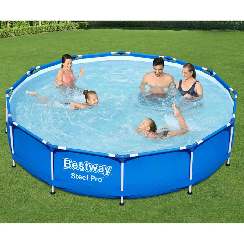 Load image into Gallery viewer, Bestway zwembad steel pro set rond 366
